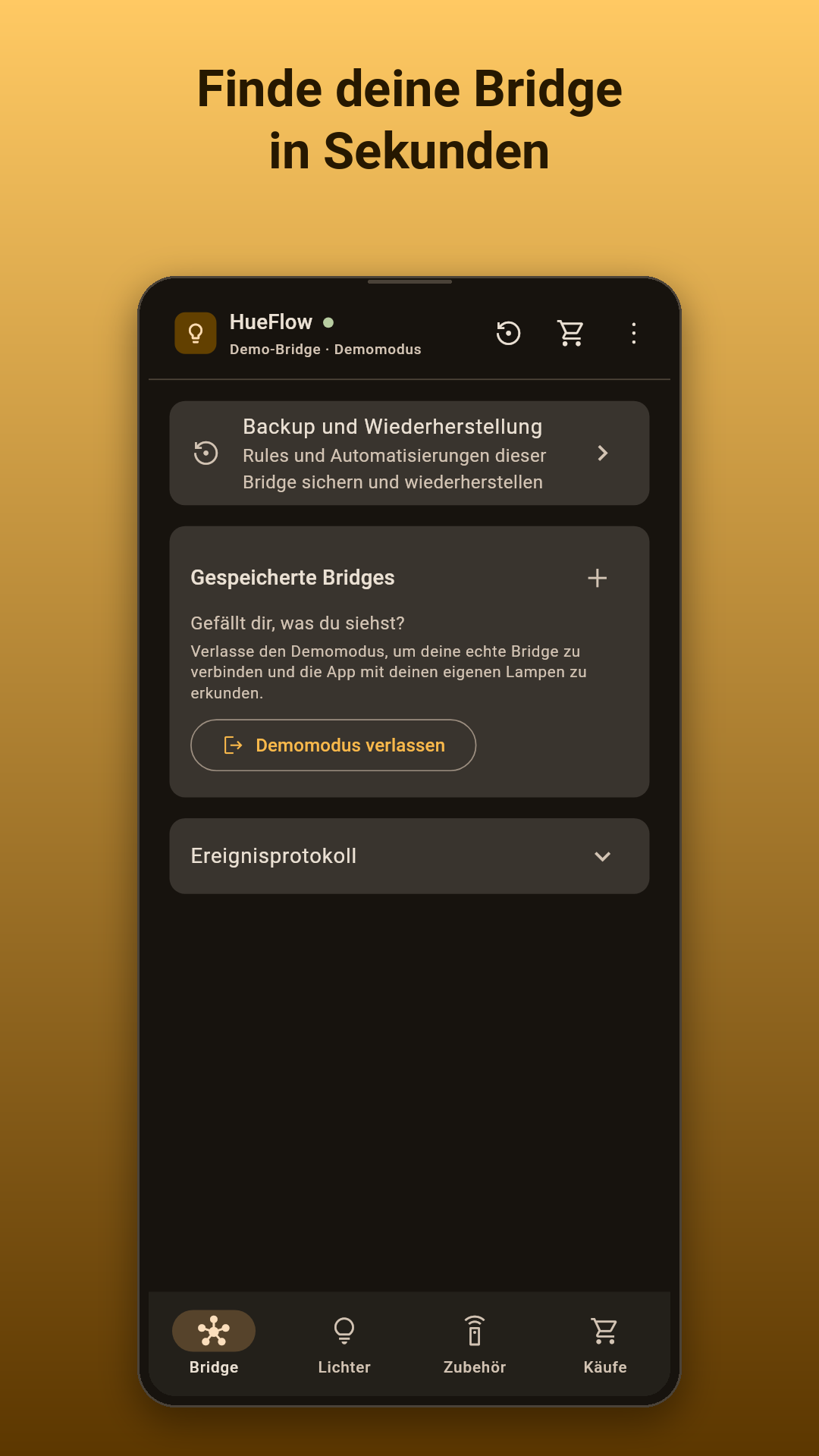 Finde deine Bridge in Sekunden